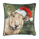 Evans Lichfield Christmas Sheep Cushion - Polyester