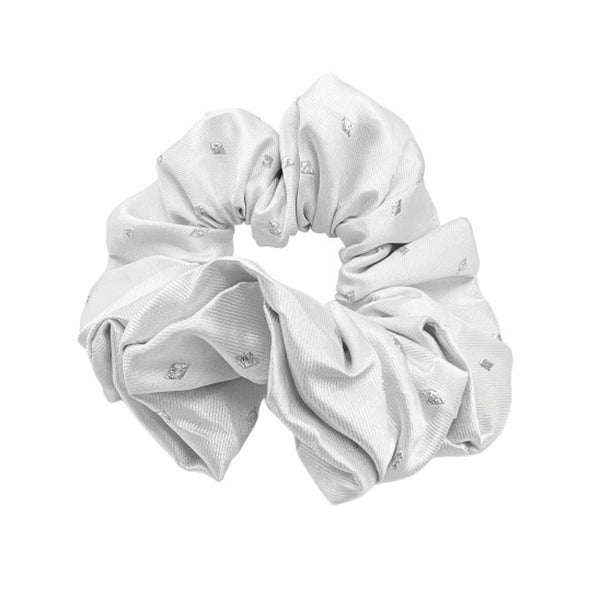 Equetech Hair Scrunchie - Diamonds White/Silver