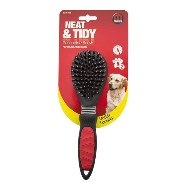 Mikki Porcupine Brush for Double/Thick Coat
