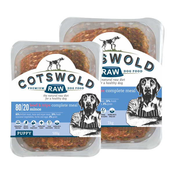 Cotswold Raw Puppy Beef and Tripe Mince