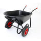 BullBarrow Mammoth Duo Wheelbarrow - Black