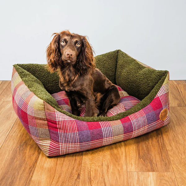 Snug and Cosy Highland Rectangle Bed - Mulberry