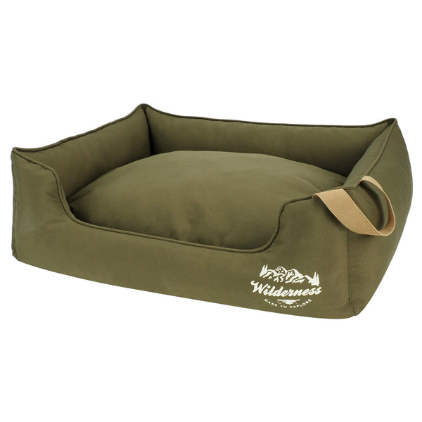 Snug and Cosy Wilderness Rectangle Bed - Olive