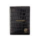 Holland Cooper Chelsea Passport Holder - Black Croc