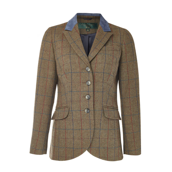 Holland Cooper Tweed Riding Jacket - Glen Green