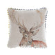Voyage Gregor Printed Feather Cushion - Natural