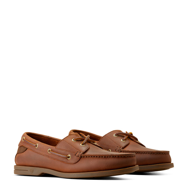 Ariat Mens Antigua Deck Shoe - Bridle Brown