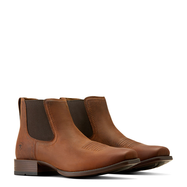 Ariat Mens Booker Ultra Square Toe - Rough Tan