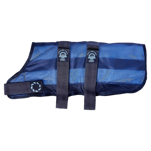 Animate Navy Cooling Dog Coat and Bag