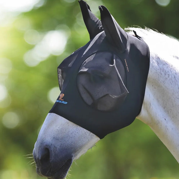 Shires FlyGuard Pro Stretch Fly Mask - Black