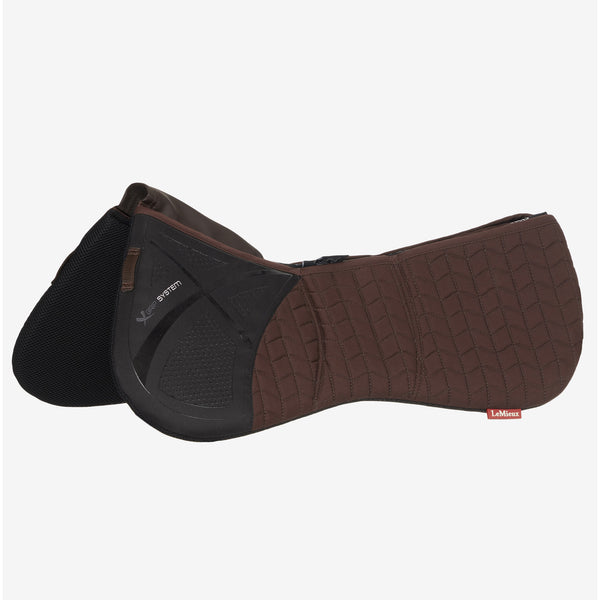 LeMieux ProSorb 3 Pocket Quilted Half Pad - Brown
