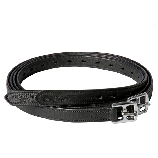 Schockemohle Colorado Stirrup Leathers - Black/Silver