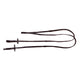 EcoRider Plain Inside Rubber Grip Reins 1/2 - Black