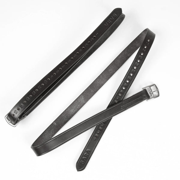 Velociti GARA Stirrup Leathers - Black