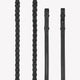 LeMieux Hunter Laced Reins with Stitching - Black/Silver