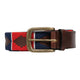 Hy Equestrian Polo Belt - Red/Navy/White
