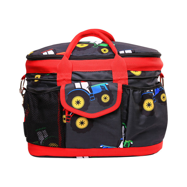 Hy Equestrian Tractor Collection Grooming Bag - - Grey/Red one size