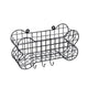 House Of Paws Dog Bone Wire Storage Shelf - Black