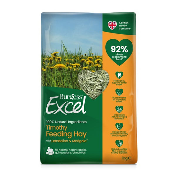 Burgess Excel Feeding Hay Dandelion and Marigold - 1kg