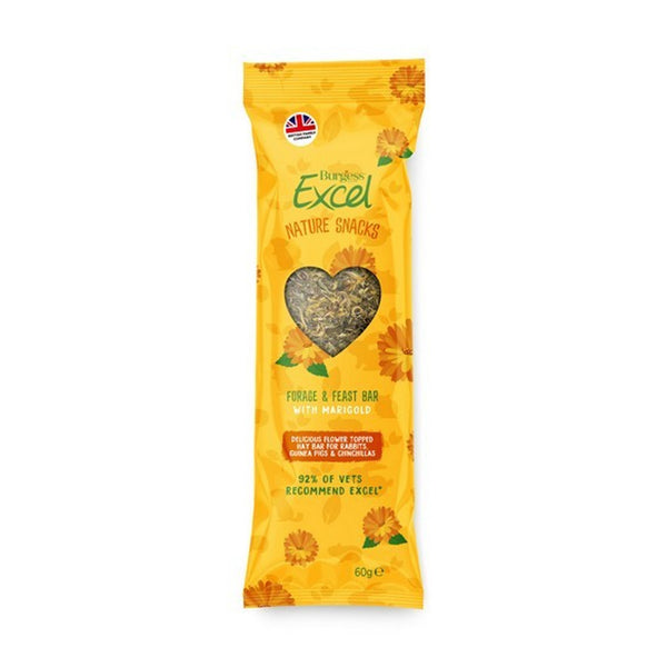 Burgess Excel Forage and Feast Bar 60g - Marigold