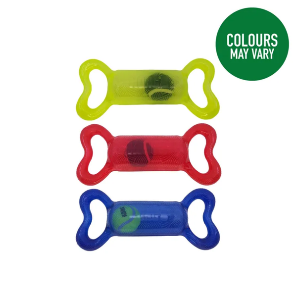 KONG Jumbler Tug Bone Assorted Colours - Small/ Medium Small/Medium