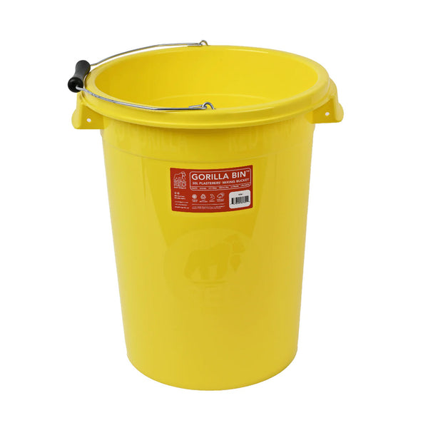 Gorilla Mixing Bucket With Handle 30L - Yellow