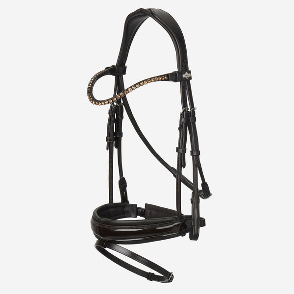LeMieux Kudos Patent Dressage Bridle - Brown