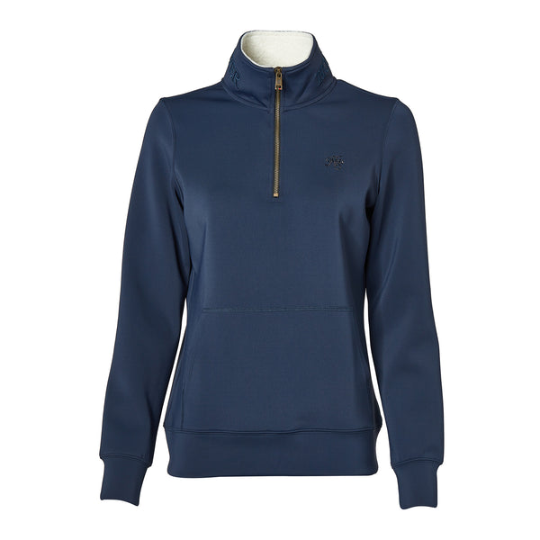 Holland Cooper Training Henley Sweater - Ink Navy