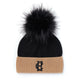 Holland Cooper Chelsea Merino Bobble Hat - Black