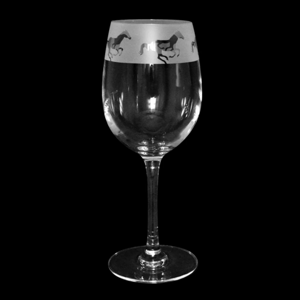 The Milford Collection Galloping Wine Glass