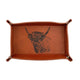 Selbrae House Leather Trinket Tray - Highland Cow