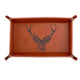 Selbrae House Leather Trinket Tray - Stag