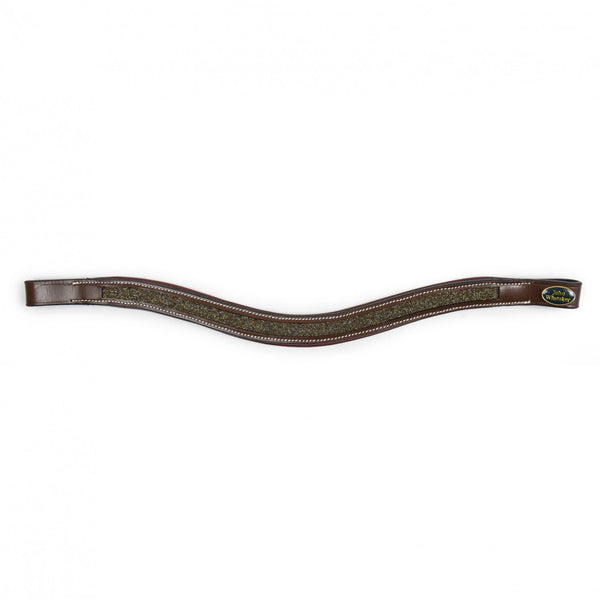 John Whitaker Sparkle Browband - Havana/Gold