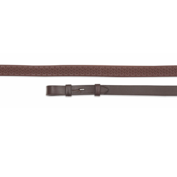 Velociti GARA Soft Rubber Grip Reins - Havana