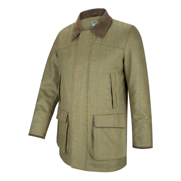 Hoggs of Fife Mens Kinloch Technical Tweed Field Coat - Autumn Bracken