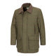 Hoggs of Fife Mens Tummel Tweed Field Coat - Olive/Wine