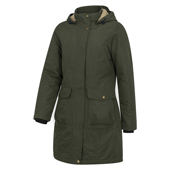 Hoggs of Fife Ladies Walker Long Coat - Fern Green