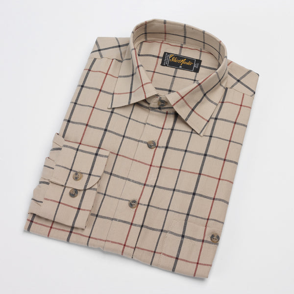 ShirtMaster Mens Romsey Shirt - Biscuit