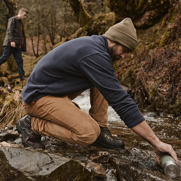 Hoggs of Fife Mens Cairnie Comfort Stretch Cord Trousers - Harvest