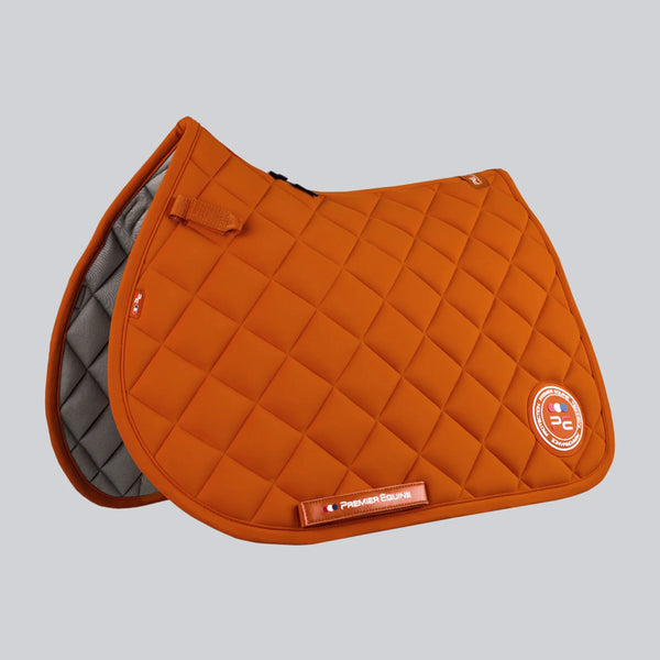 Premier Equine Atlas Close Contact GP/Jump Square - Burnt Orange