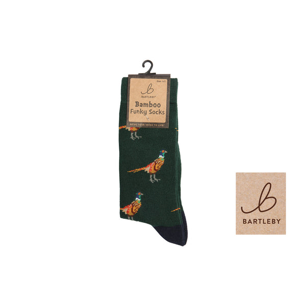 Bartleby Ladies Funky Bamboo Socks - Country Pheasant