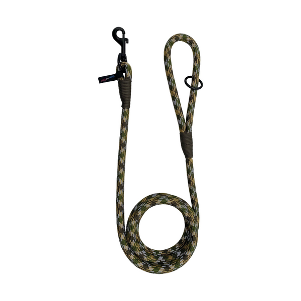 Hem and Boo High Performance Rope Trigger Lead - Khaki/Grey