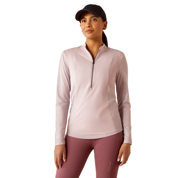 Ariat Ladies Breathe 1/2 Zip Baselayer - Sea Fog