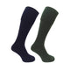 Hoggs of Fife 1902 Plain Turnover Top Stockings - Dark Olive/Dark Navy