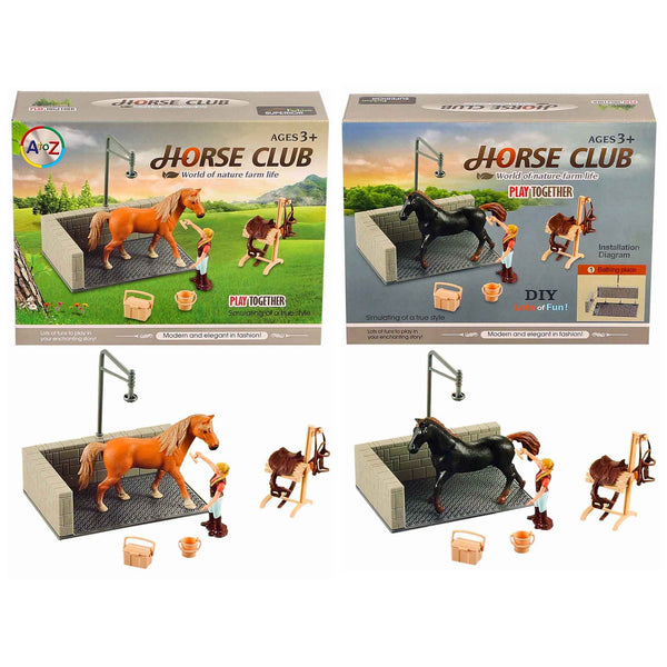 Horse Washing Scene Set