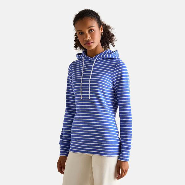 Joules Ladies Marlston Hoodie - Blue Stripe