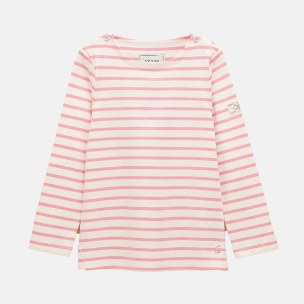 Joules Girls Harbour Long Sleeved Top - Pink