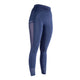 Bridleway Paige Ladies Mesh Riding Tights - Navy