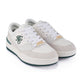 Holland Cooper Retro Trainer - White Racing Green