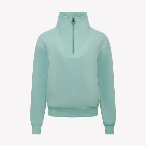 LeMieux Keira Quarter Neck Sweat - Aqua